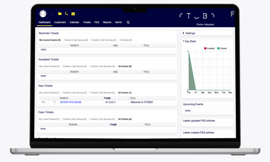 Dashboard and Reporting | OTOBO 1